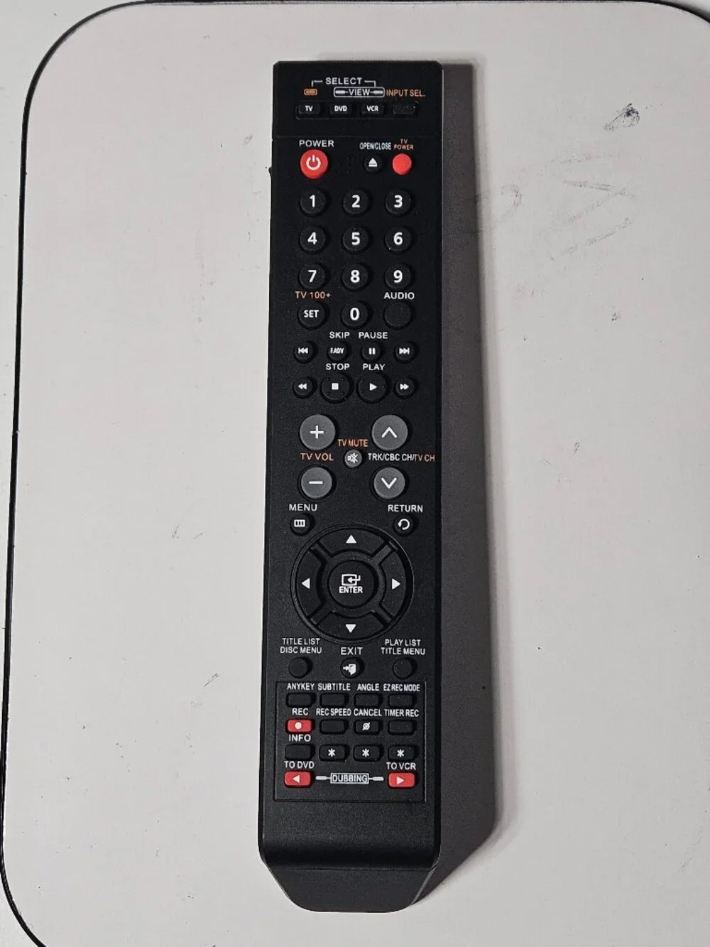 Replacement Remote for Samsung VCR DVD